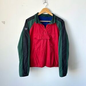 Vintage Polo Ralph Lauren Uni Crest Patch Jacket Size M Colorblock Puffer Anorak